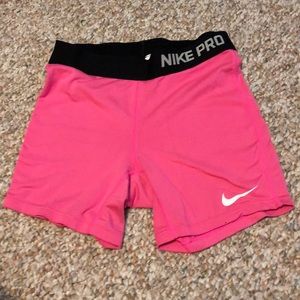 Pink nike pros